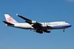 Landung B747/China Airlines Cargo/Frankfurt/Fra/07.03.2010.   ...