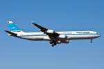 Landung A340/Kuwait Airways/Frankfurt/Fra/07.03.2010.   ...