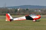 Scheibe-Falke Motorsegler Falke C 2000, D-KIOX beim Rollen in Bonn-Hangelar 04.03.2010