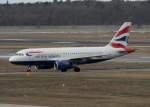 British Airways A 319-131 G-EUPW bei der Ankunft auf dem ...