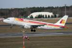 A320 Iberia A 320-214 EC-HAG beim Start in Berlin-Tegel am 27.02.2010