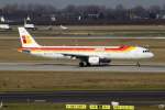 Iberia-A321 EC-JGS startet am 9.3.2010 in D�sseldorf.  ...