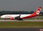 A330 Air Berlin, D-ALPA, (aktuelle-AB-Lackierung), Airbus A 330-200, 2009.09.09, DUS, D�sseldorf, Germany