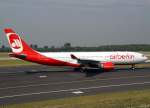 A330 Air Berlin, D-ALPC (aktuelle-AB-Lackierung), Airbus A 330-200, 2009.09.09, DUS, D�sseldorf, Germany