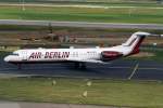 100 Air Berlin, D-AGPB (alte-AB-Lackierung), Fokker 100, 2007.07.10, DUS, D�sseldorf, Germany