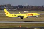 dusseldorf-dus Tuifly D-ATUC landet am 9.3.2010 in D�sseldorf.