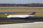 Eine Fokker 100 (D-AFKC) der Contact Air rollt am 9.3.2010 ...