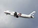 Aegean Airlines Acropolis Museum . SX-DVV. Airbus A320-232. Flughafen D�sseldorf. 27.03.2010. ...