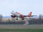 EasyJet Schweiz. HB-JZL. Airbus A319-111. Flughafen D�sseldorf. 27.03.2010.  ...