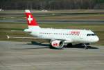 A319 Swiss A 319-112 HB-IPS am 02.04.2010 auf dem Flughafen Berlin-Tegel