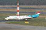 berlin-tegel-txl Luxair Embraer ERJ 145 LX-LGZ bei der Ankunft in Berlin-Tegel am 02.04.2010