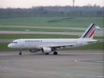 Air France, A320-211, F-GFKM auf dem Hamburger Flughafen. AUfgenommen am ...