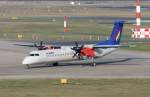berlin-tegel-txl Malev De Havilland Canada DHC-8-402Q HA-LQD bei der Ankunft in Berlin-Tegel am 02.04.2010