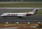 100 Air Berlin, D-AGPD (alte AB-Lackierung), Fokker 100, 2008.05.22, DUS, D�sseldorf, Germany