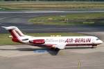 100 Air Berlin, D-AGPH (alte AB-Lackierung), Fokker 100, 2007.07.10, DUS, D�sseldorf, Germany