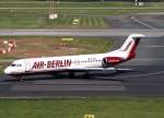 100 Air Berlin, D-AGPK (alte AB-Lackierung), Fokker 100, 2007.08.03, DUS, D�sseldorf, Germany