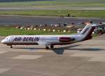 100 Air Berlin, D-AGPQ (alte AB-Lackierung), Fokker 100, 2007.10.23, DUS, D�sseldorf, Germany