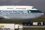 Cathay Pacific Airways, B-HUJ, Boeing, B747-467, 02.04.2010, FRA, Frankfurt, Germany ...