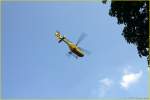 EC 135 Christoph 8 nimmt Kurs auf die Heimatbasis in L�nen.  Wanne-Eickel 12.08.2007
