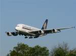 A 380-841 im Anflug ...  G�nter Malzacher 04.05.2010