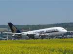 A 380 von Singapore ...  G�nter Malzacher 04.05.2010