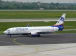 SunExpress Boeing; TC-SNE; Boeing 737-8CX im neuen Farbkleid. Flughafen D�sseldorf. ...