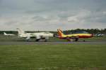Luftwaffenmuseum der Bundeswehr Suchoi SU-20 der �gytischen Luftwaffe und SU-22M4 des ehemaligen Marinefliegergeschwaders 28 der NVA am 12.05.2010 im Luftwaffenmuseum Berlin-Gatow