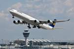 A340 Takeoff A340-600/Lufthansa/M�nchen/MUC/25.05.2010.

