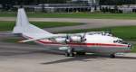 AN 12 Shovkoviy Shlyah Airlines , Antonov AN-12 rollt zum Start auf Rwy 28.  Z�rich, 17.Aug. 2007