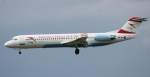 100 Austrian Arrows Fokker 100 OE-LVJ Mit Kronen Zeitung Sticker Flughafen M�nchen 26.05.2010