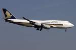 747 Singapore Airlines, 9V-SPJ, Boeing, B747-412, 24.04.2010, FRA, Frankfurt, Germany 


