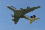 berlin-tegel-txl Airbus A380-800 (D-AIMA) 'Frankfurt am Main' der Lufthansa  war auf Stipvisite in Berlin-Tegel. Tsch�� bis zur n�chsten Woche auf der ILA 2010! Foto:03.06.2010 