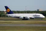 Lufthansa Lufthansa Airbus A 380-841 D-AIMA 'Frankfurt a. Main' nach der Landung in Berlin-Tegel am 03.06.2010. Was f�r ein Anblick!!