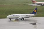 Lufthansa Boeing 737-300 der Lufthansa, Kennung D-ABEW, getauft auf den Namen 'Detmold' in Leipzig/Halle. Fotografiert am 01.06.2010.