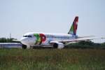 A319 Ein Airbus A319 der TAP Portugal vor dem Start in Hamburg Fuhlsb�ttel am 03.06.10