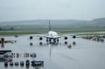Lufthansa Ankunft des A380 am Flughafen Wien Schwechat