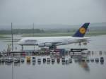 Lufthansa Ankunft des A380 am Flughafen Wien Schwechat 
02.06.2010