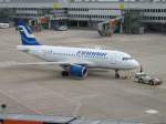 dusseldorf-dus Eine Maschine von Finnair im D�sseldorfer Flughafen