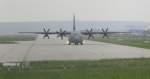 Eine Lockheed C-130 Hercules der US AIR FORCE ist am ...