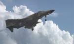 Landeanflug einer Phantom auf den 
Luftwaffenst�tzpunk Jever/Wittmund in Ostfriesland.
Die Aufnahme ...