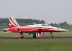 Patrouille Suisse F 5E Tiger II J-3091 bei der Landung ...