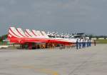 berlin-schonefeld-sxf Swiss Air Force Patrouille Suisse F-5E Tiger II bei den Vorbereitungen f�r die Flugvorf�hrung auf der ILA in Berlin-Sch�nefeld am 09.06.2020