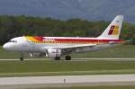 A319 Iberia, EC-KUB, Airbus, A319-111, 08.05.2010, GVA, Geneve, Switzerland 


