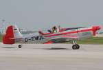 Private Zlin-526 AFS D-EWQL bei der Ankunft auf der ILA ...