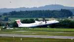 Eine Kroatische De Havilland Cannada, DHC-8-402Q, Dash 8, mit Kennung ...