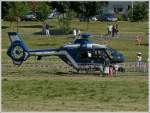EC 135 JD1 Eurocopter EC 135 der franz�sischen Gendarmerie fotografiert am 04.07.10 w�hrend einer Ausstellung von Polizeifahreugen in Diekirch (L).