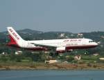 Air Berlin(Belair) A 320-214 HB-IOW kurz vor der Landung in ...