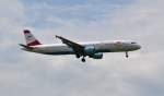AUSTRIAN AIRBUS A 321-111,Kennung OE-LBC im Landeanflug auf Piste 34 ... AUSTRIAN AIRBUS A 321-111,Kennung OE-LBC im Landeanflug auf Piste 34 ...