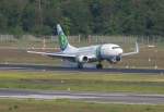 berlin-tegel-txl Transavia B 737-7K2(WL) PH-XRZ bei der Landung in Berlin-Tegel am 03.06.2010