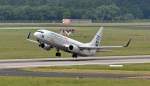 SunExpress B 737-800 der 'Sun Express', TC-SUU, 'take off' in D�sseldorf - 07.06.2010
